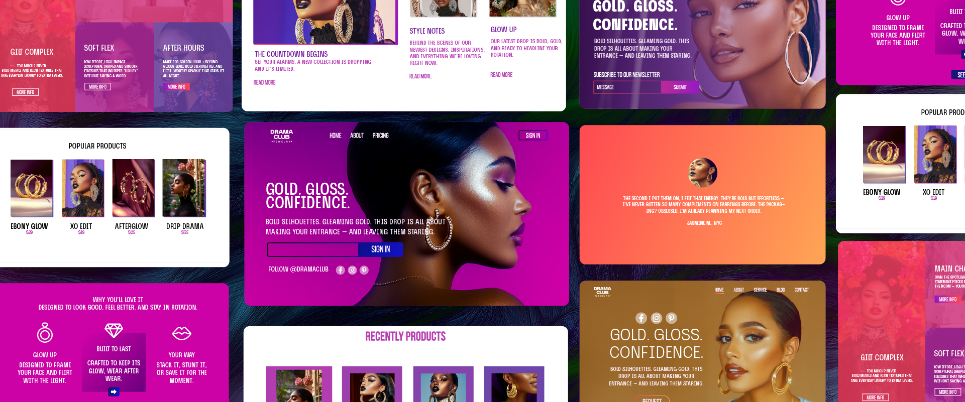 Web platform homepage design for user-centered platform